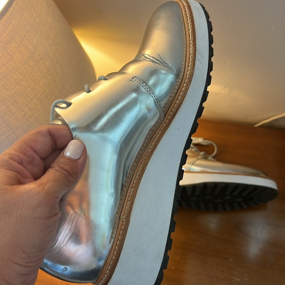 🤍 LOEFFLER RANDALL silver Oxfords 🤍 - Picture 12 of 14
